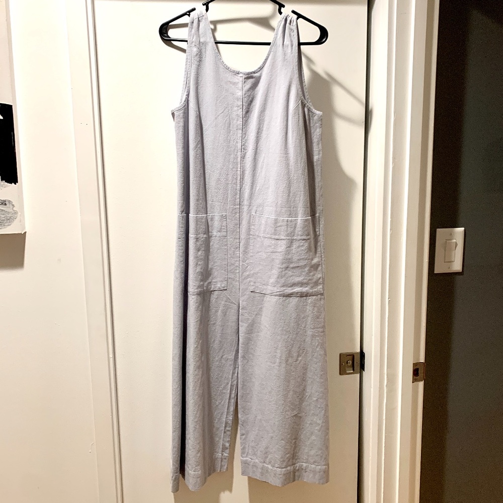 Ilana Kohn Milo Sky Linen Cotton Jumpsuit szM